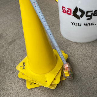 トレーニングコーン　5個セット　イエロー