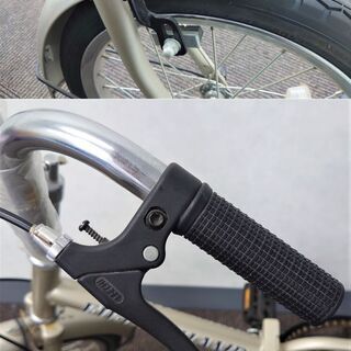 折りたたみ自転車　シルバー　16インチ　ライト・ベル無し　未使用の画像