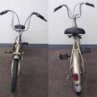 折りたたみ自転車　シルバー　16インチ　ライト・ベル無し　未使用の画像