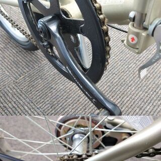 折りたたみ自転車　シルバー　16インチ　ライト・ベル無し　未使用の画像