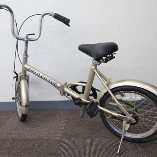 折りたたみ自転車　シルバー　16インチ　ライト・ベル無し　未使用の画像