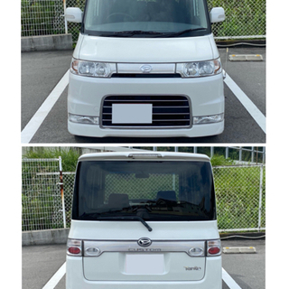H19/タント/タントカスタム/車検2年付/ハーフレザーシート