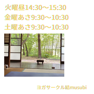 【9月如春荘でヨガクラス】の画像