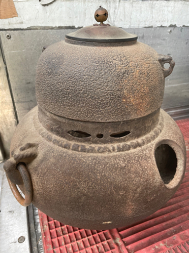 昔の火鉢茶釜セット