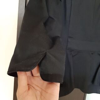 ru黒ジャケット 7分袖　クリーニング済　の画像