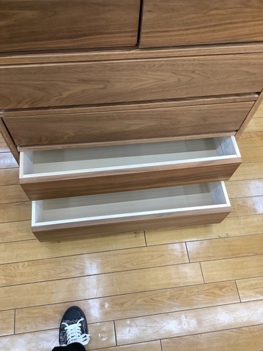 無印良品　スタッキングチェスト　2枚扉　引き出し4段　ブラウン