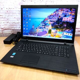 ★完売御礼★東芝 dynabook TB47/RB【大画面17.3型☆第5世代 Core i5★国内3年保証 新品SSD 512GB★メモリ 8GB】Win10 最新,MS Office, Webカメラ