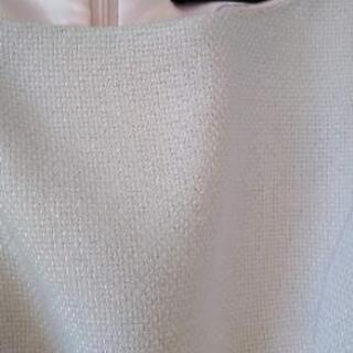 美品★セシルマクビー★ピンクのツイードワンピース★リボン付き★の画像