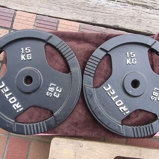 IROTEC アイロテック プレート 15kg×2枚 ダンベル ...