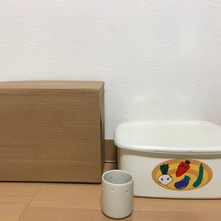 2回使用　ぬか漬け　容器　ホーロー　冷蔵庫用の画像