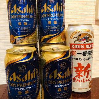 決まりました❣️ドライプレミアム350ml6本新一番搾り500ml1本