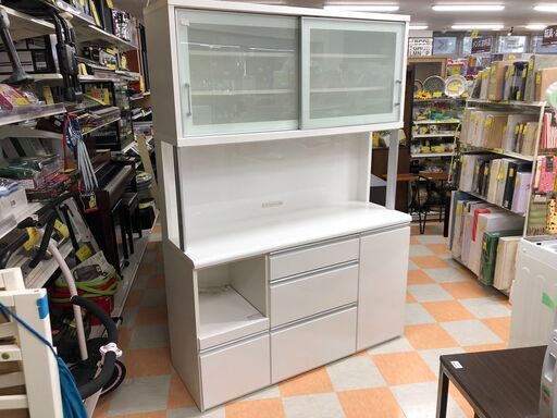 【値下げしました!!】サンモア システムキッチンボード ホワイト W141×H199×D51 クリーニング済み