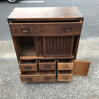 アンティーク・古水屋・カップボード・キッチンボード・古道具の画像