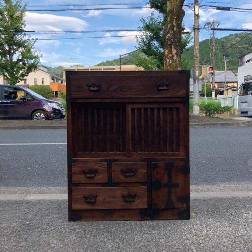 アンティーク・古水屋・カップボード・キッチンボード・古道具