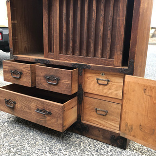 アンティーク・古水屋・カップボード・キッチンボード・古道具の画像