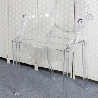 カルテル ルイゴースト イス チェア Louis Ghost ポリカーボネート クリスタル Kartell 椅子 中古家具 店頭引取歓迎 R3973)