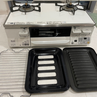 リンナイ ガスコンロ ラクシエ 都市ガス用 ココットプレート付属