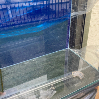 水槽 60㎝ ガラス オーバーフロー 決まりましたの画像