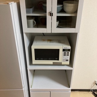 LOWYA 食器棚 電子レンジ台