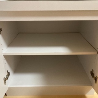 LOWYA 食器棚 電子レンジ台の画像