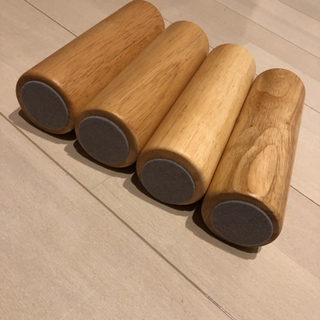 【未使用】無印　脚付きマットレス木製脚ナチュラル（20cm）