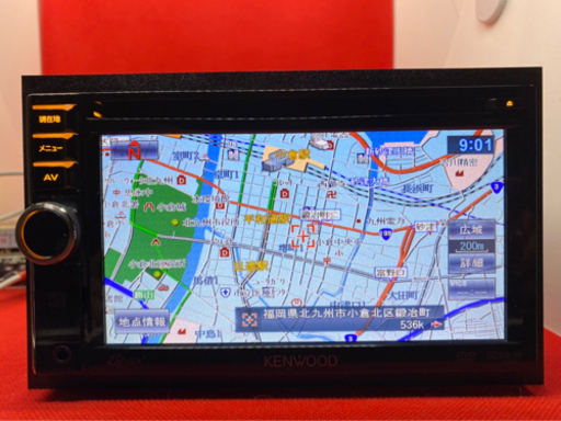 KENWOOD 彩速　MDV-333 使いやすいカーナビ　地図更新済　フルセット