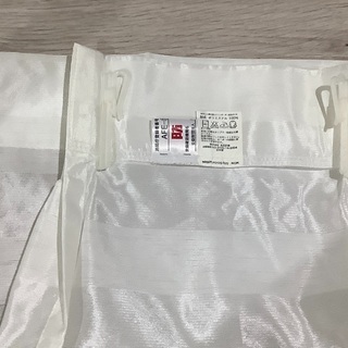 カーテン2枚　105x105cm 無印良品の画像