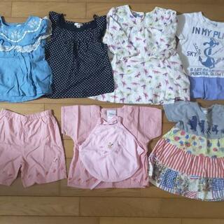 【７月末処分セール!!】１点100円です！　23点！80サイズ　まとめ　女の子　 ロンパース　下着　半袖　かわいい　フリルの画像