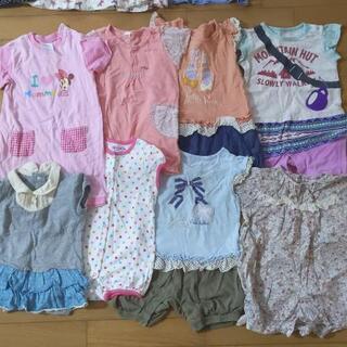 【７月末処分セール!!】１点100円です！　23点！80サイズ　まとめ　女の子　 ロンパース　下着　半袖　かわいい　フリルの画像