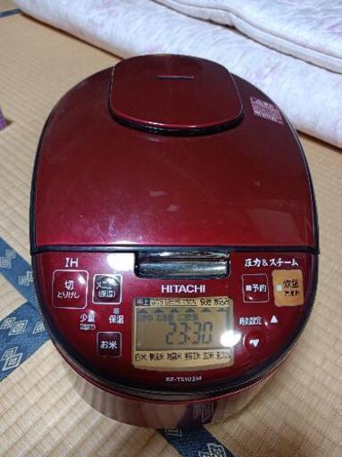 日立 炊飯器2020年製 ふっくら御膳 RZ-TS103M レッド5.5合炊き