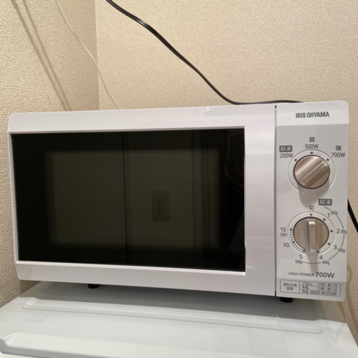 アイリスオーヤマ電子レンジ　使用期間4ヶ月