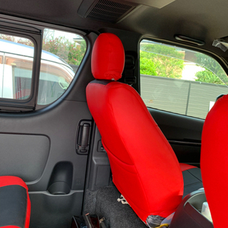 ハイエースシートカバーほぼ新品運転席助手席後部座席フルの画像