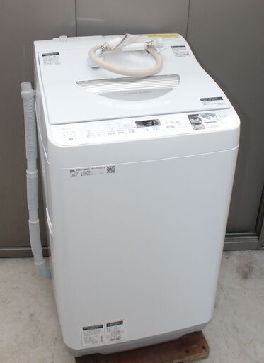 SHARP (シャープ) 縦型洗濯乾燥機 5.5kg 3.5kg ES-TX5D-S 2020年製 50Hz／60Hz 美品