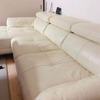 代理出品　高級な本革ソファ