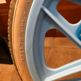 一輪車　18インチ　スタンド付きの画像