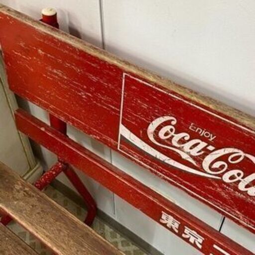 CocaCola/コカ・コーラ ベンチ 昭和レトロ 家具 販促用 インテリア