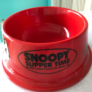 【未使用品】小型犬ペット食器・スヌーピー⓶の画像