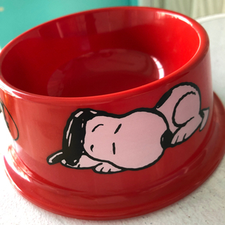 【未使用品】小型犬ペット食器・スヌーピー⓶の画像