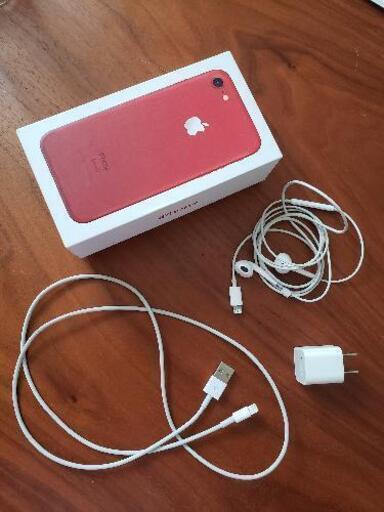 12 スマホ・タブレット・パソコン iPhone7 レッド 128GB SIM