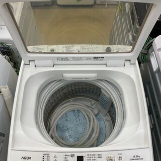 🍀AQUA / アクア🍀 8.0kg 風乾燥付 洗濯機 2018年 AQW-GV80Gの画像