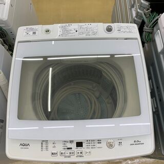 🍀AQUA / アクア🍀 8.0kg 風乾燥付 洗濯機 2018年 AQW-GV80Gの画像