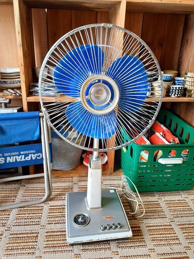 昭和レトロ 三菱 COMPAC 扇風機 R30-U8 通電確認済み! / NJ-0085 T3