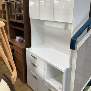【トレファク花小金井店】レンジボード/三枚扉/レンジボードホワイト/中古家具/ 武蔵野市 小平市 小金井市 国分寺市 杉並区 買取 販売 