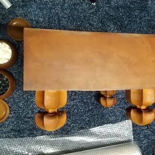 Y!　【蔵出し商品】　碁盤　碁石　木製　骨董　現状渡しの画像