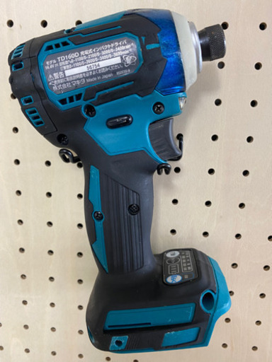 中古　マキタ　TD160D  インパクトドライバ　青