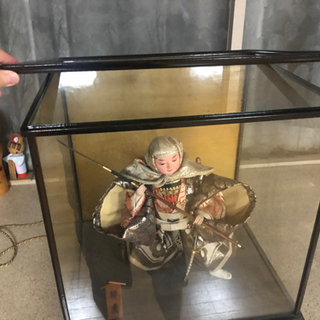 弁慶の置物　ケース付きの画像
