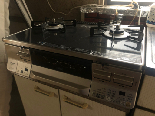 さらに値下げしました！ほぼ新品ガスコンロ　Rinnai RTS65AWK1R-CR