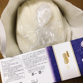 値下げ/精米済み京都産白米約6.8キロと香川県産そうめん200g