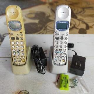 パナソニックファクシミリ電話機の子機2台