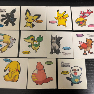 ポケモンデコキャラシール 第一パン まとめ売り11枚　ポケモンパ...
